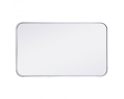 Elegant Wall Mirror - White, L 30" (MR801830WH)