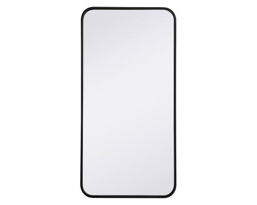 Elegant Wall Mirror - Black, L 36" (MR801836BK)