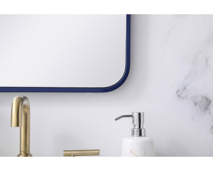 Elegant Wall Mirror - Blue, L 36" (MR801836BL)