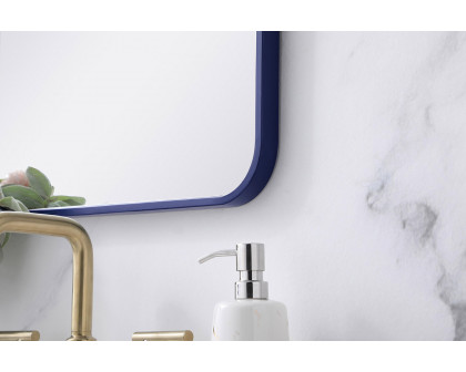 Elegant Wall Mirror - Blue, L 36" (MR801836BL)