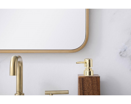 Elegant Wall Mirror - Brass, L 36" (MR801836BR)