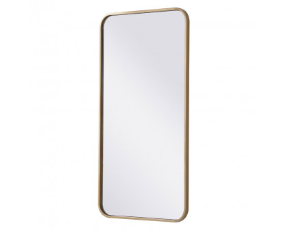 Elegant Wall Mirror - Brass, L 36" (MR801836BR)