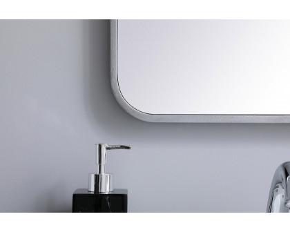 Elegant Wall Mirror - Silver, L 36" (MR801836S)