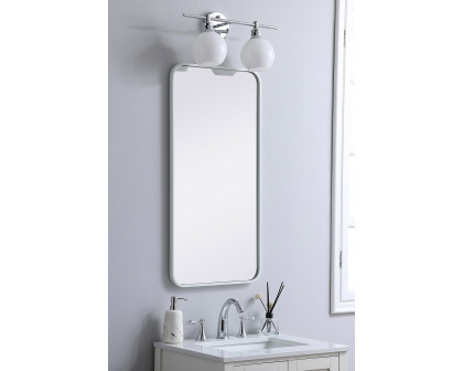 Elegant Wall Mirror - White, L 36" (MR801836WH)