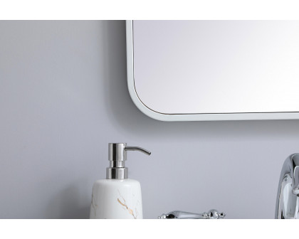 Elegant Wall Mirror - White, L 36" (MR801836WH)