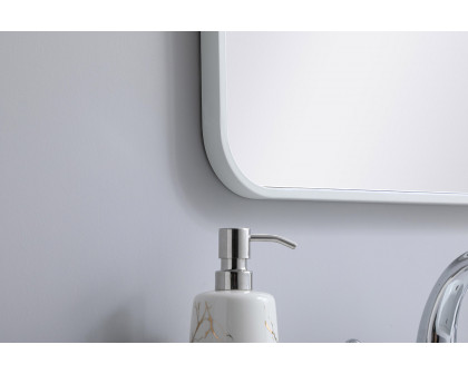 Elegant Wall Mirror - White, L 36" (MR801836WH)