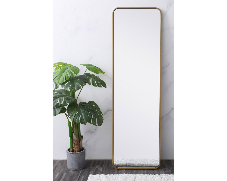 Elegant Wall Mirror - Brass, L 60" (MR801860BR)