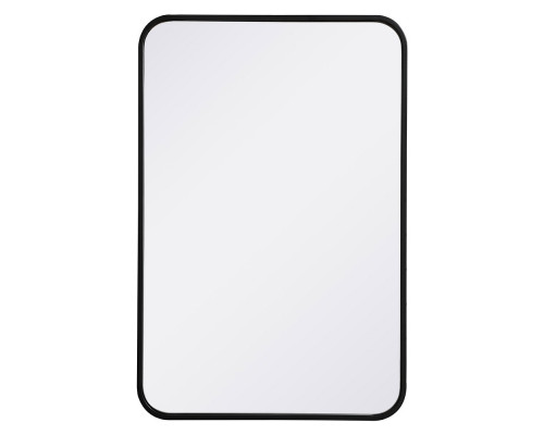 Elegant Wall Mirror - Black, L 30" (MR802030BK)