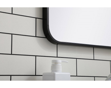 Elegant Wall Mirror - Black, L 30" (MR802030BK)