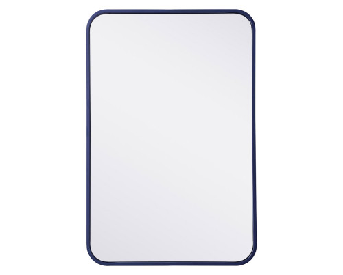 Elegant Wall Mirror - Blue, L 30" (MR802030BL)