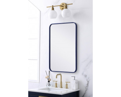 Elegant Wall Mirror - Blue, L 30" (MR802030BL)