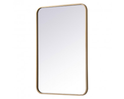 Elegant Wall Mirror - Brass, L 30" (MR802030BR)