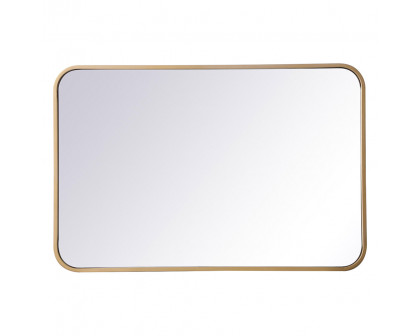 Elegant Wall Mirror - Brass, L 30" (MR802030BR)