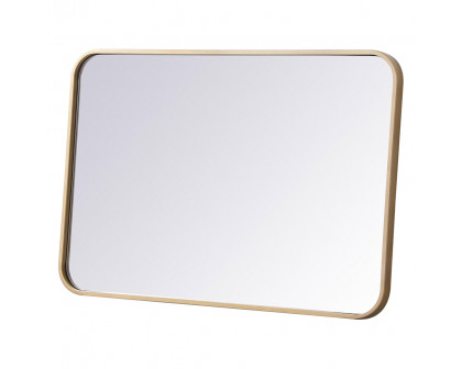 Elegant Wall Mirror - Brass, L 30" (MR802030BR)