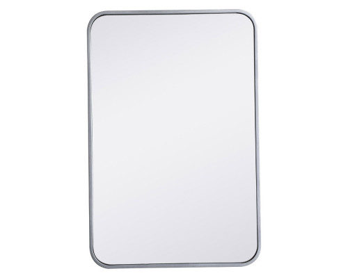 Elegant Wall Mirror - Silver, L 30" (MR802030S)