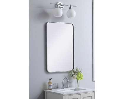 Elegant Wall Mirror - Silver, L 30" (MR802030S)