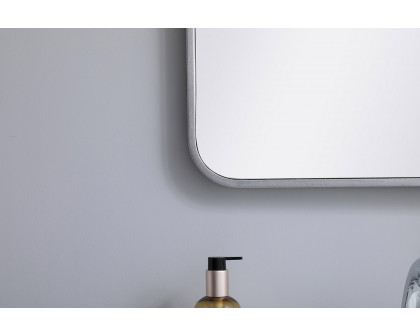 Elegant Wall Mirror - Silver, L 30" (MR802030S)