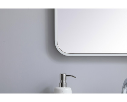 Elegant Wall Mirror - White, L 30" (MR802030WH)