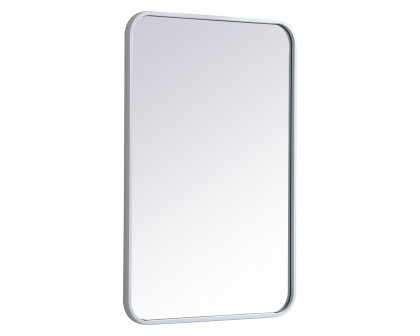 Elegant Wall Mirror - White, L 30" (MR802030WH)