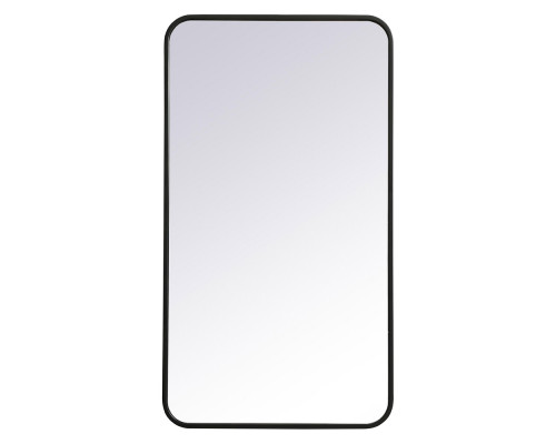 Elegant Wall Mirror - Black, L 36" (MR802036BK)