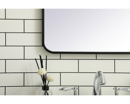 Elegant Wall Mirror - Black, L 36" (MR802036BK)