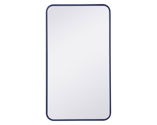 Elegant Wall Mirror - Blue, L 36" (MR802036BL)