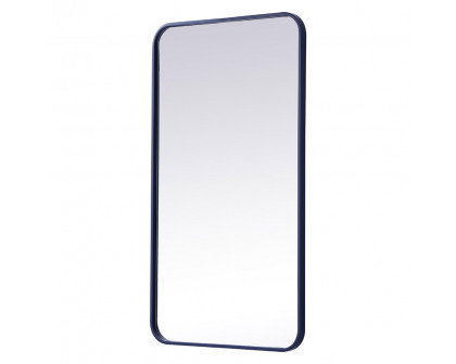 Elegant Wall Mirror - Blue, L 36" (MR802036BL)