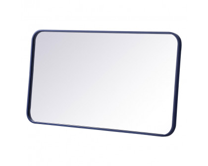 Elegant Wall Mirror - Blue, L 36" (MR802036BL)