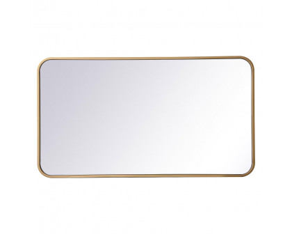 Elegant Wall Mirror - Brass, L 36" (MR802036BR)