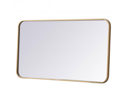 Elegant Wall Mirror - Brass, L 36" (MR802036BR)