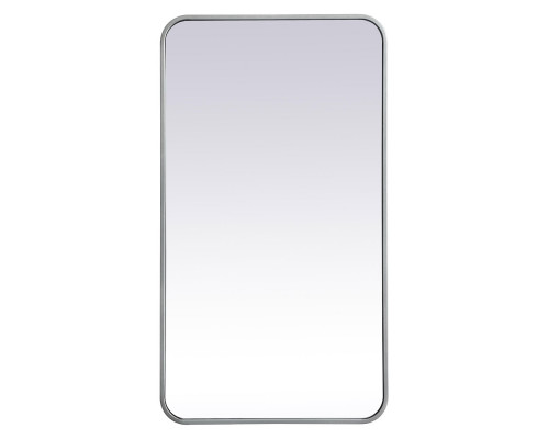 Elegant Wall Mirror - Silver, L 36" (MR802036S)