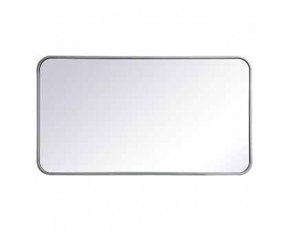 Elegant Wall Mirror - Silver, L 36" (MR802036S)