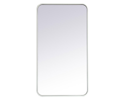 Elegant Wall Mirror - White, L 36" (MR802036WH)