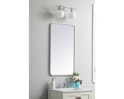 Elegant Wall Mirror - White, L 36" (MR802036WH)