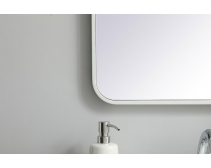 Elegant Wall Mirror - White, L 36" (MR802036WH)