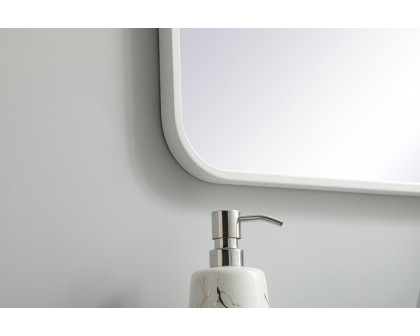 Elegant Wall Mirror - White, L 36" (MR802036WH)