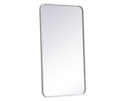 Elegant Wall Mirror - White, L 36" (MR802036WH)