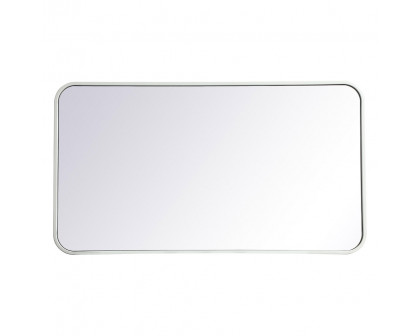 Elegant Wall Mirror - White, L 36" (MR802036WH)