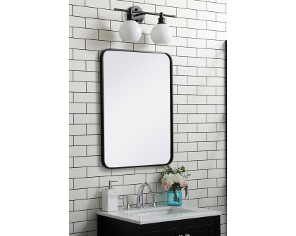 Elegant Wall Mirror - Black, L 30" (MR802230BK)