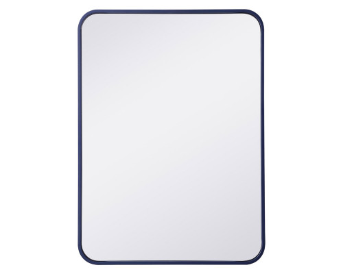 Elegant Wall Mirror - Blue, L 30" (MR802230BL)