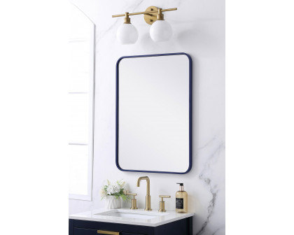 Elegant Wall Mirror - Blue, L 30" (MR802230BL)