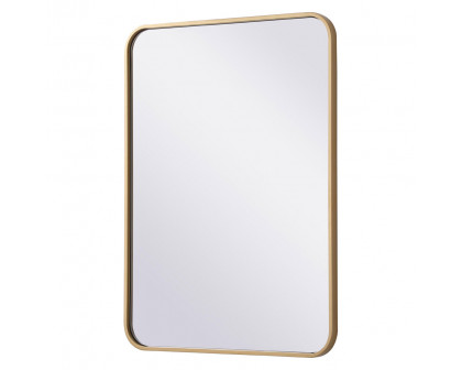 Elegant Wall Mirror - Brass, L 30" (MR802230BR)