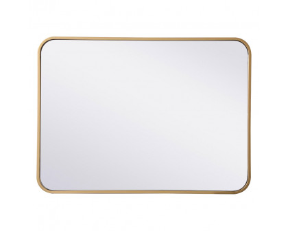 Elegant Wall Mirror - Brass, L 30" (MR802230BR)