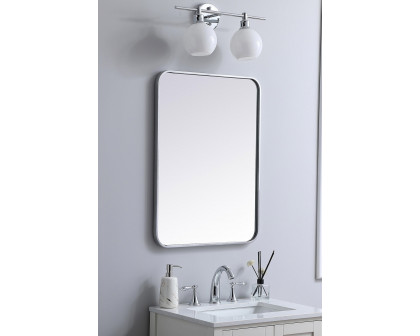 Elegant Wall Mirror - Silver, L 30" (MR802230S)