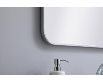 Elegant Wall Mirror - Silver, L 30" (MR802230S)