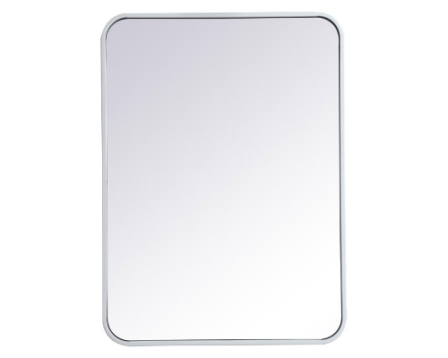 Elegant Wall Mirror - White, L 30" (MR802230WH)