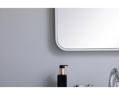 Elegant Wall Mirror - White, L 30" (MR802230WH)