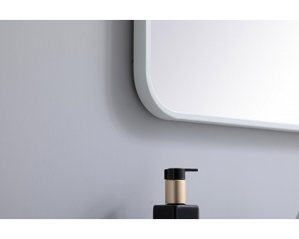 Elegant Wall Mirror - White, L 30" (MR802230WH)