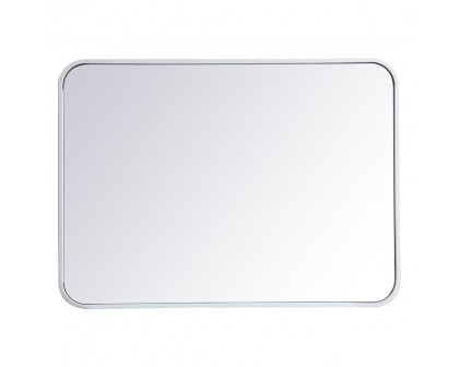 Elegant Wall Mirror - White, L 30" (MR802230WH)