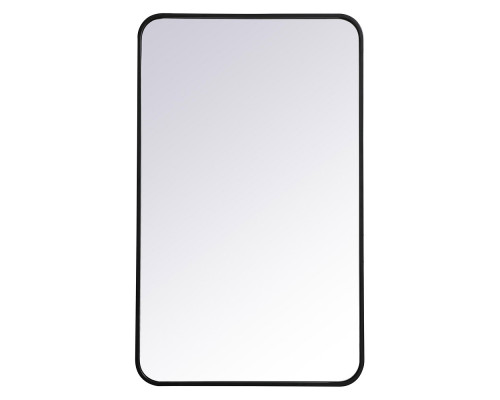 Elegant Wall Mirror - Black, L 36" (MR802236BK)